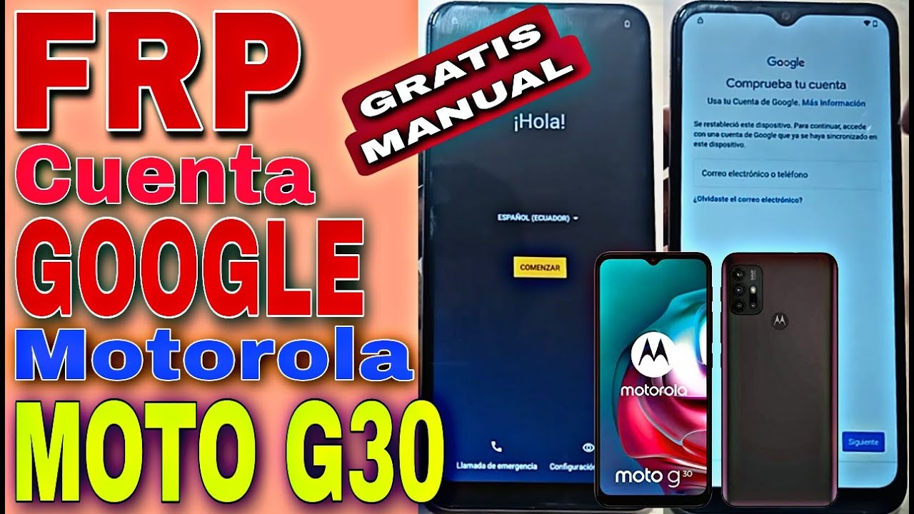 Frp Manual Moto G30, Quitar Cuenta De Google Motorola Moto G30