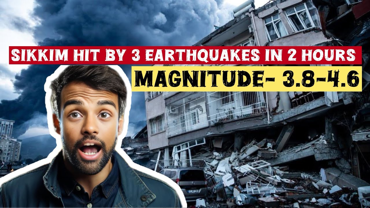 SIKKIM EARTHQUAKE FEB 6, 2026😳😨 | 3 TIMES TREMORS IN 2 HOURS😳| MAGNITUDE 3.8&ndash;4.6🫡 #sikkim