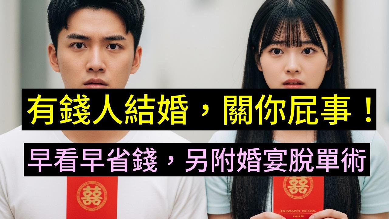 婚禮不是愛的見證，是資本遊戲！該不該包紅包？以及婚宴脫單術，一集告訴您。