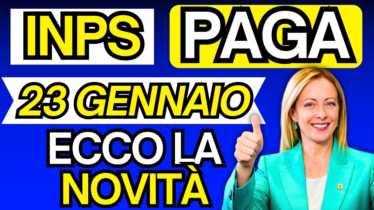 UFFICIALE! INPS PAGA 23 GENNAIO - NUOVI PAGAMENTI e DATE ANTICIPATE, ADI AUU  ISEE PENSIONI e BONUS