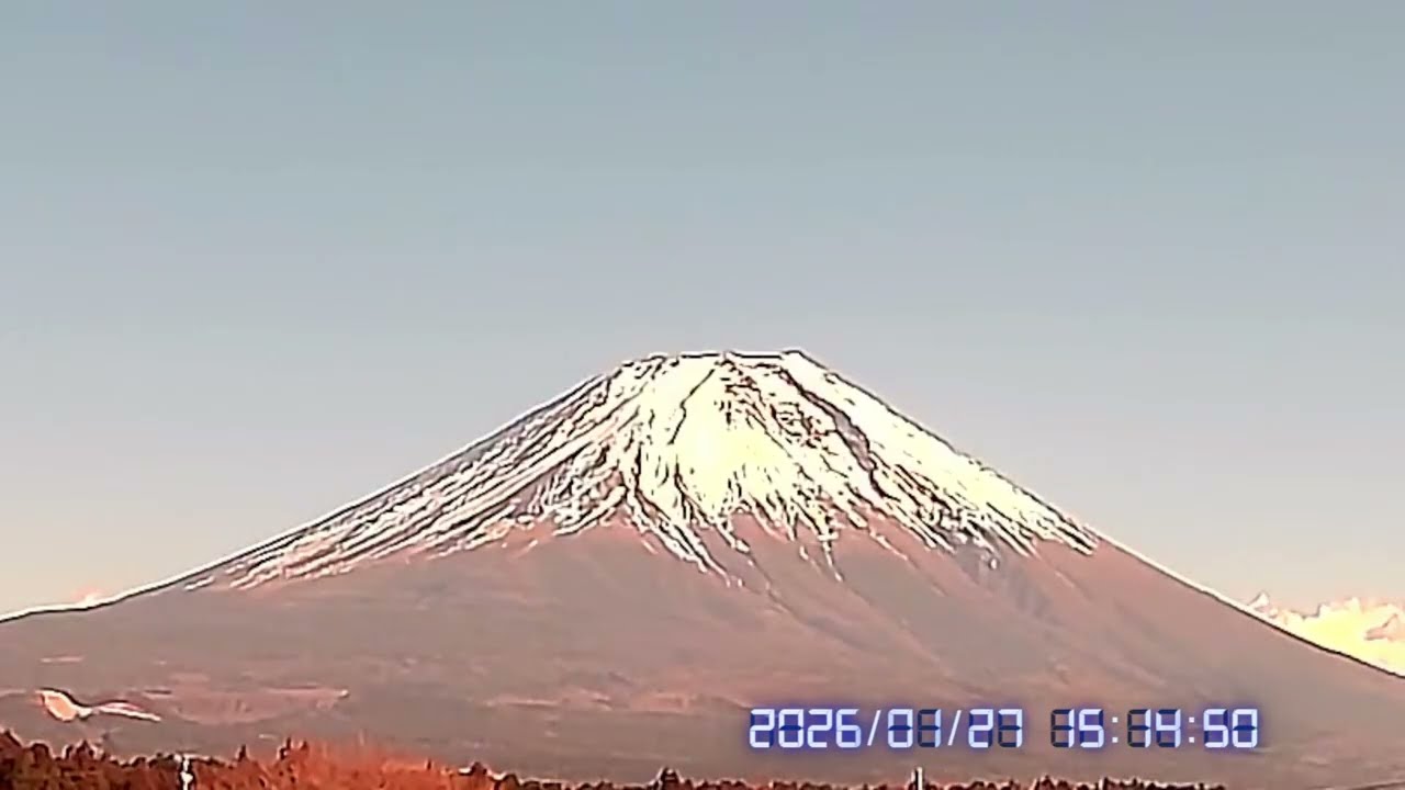【HD画質LIVE】富士山ライブカメラ朝霧高原 より(mt.fuji live camera)　