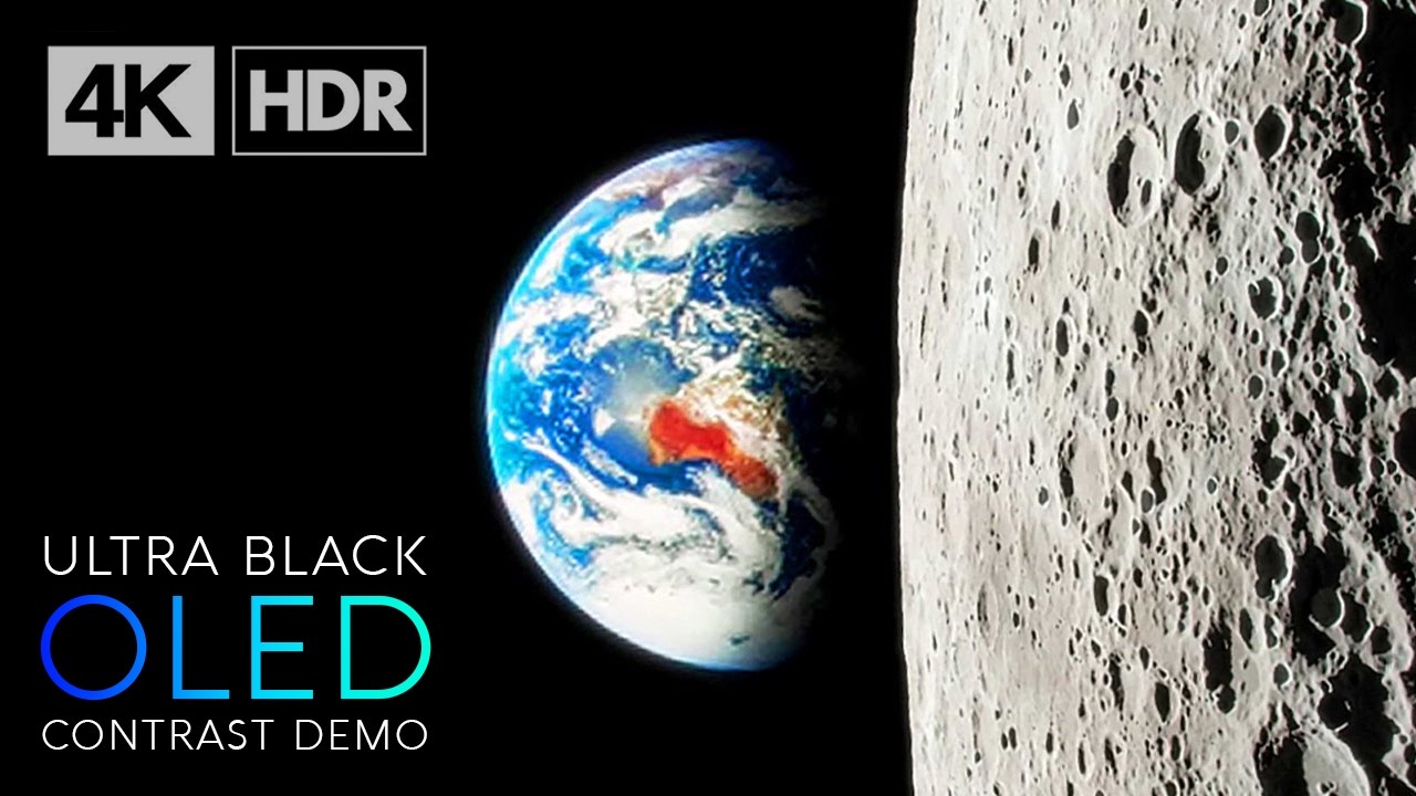 Amazing Views of the Moon in 4K HDR 🌕🌓🌒 CGI | OLED TV Demo #1