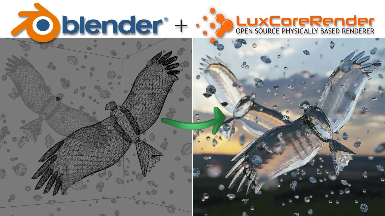 Blender 3D: рендеринг в LuxCoreRender, первый взгляд