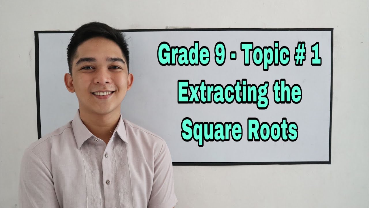 Solving Quadratic  Equation by Extracting the Square Root I Señor Pablo TV