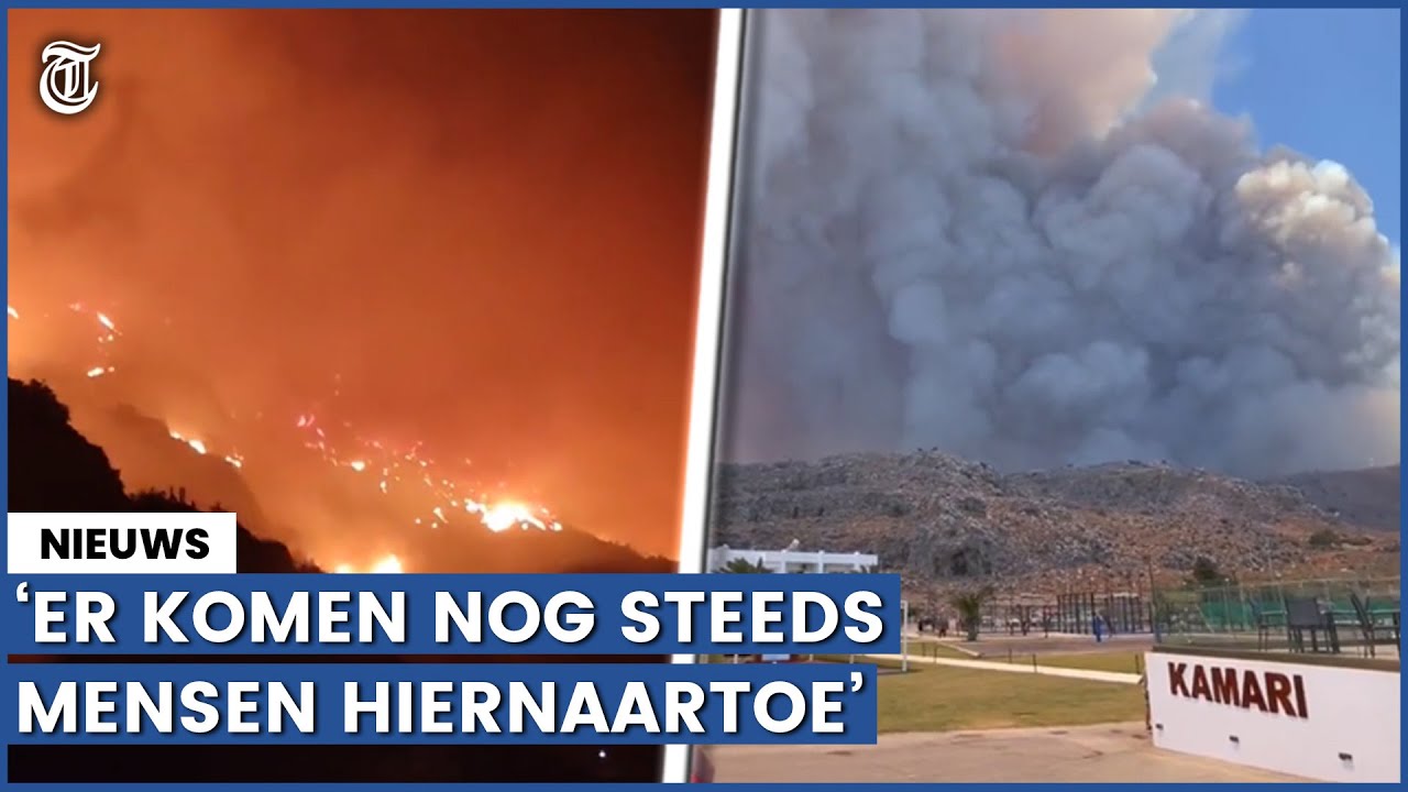 Bizar contrast op Rhodos: ‘Apocalyptisch beeld en feestende jongeren’