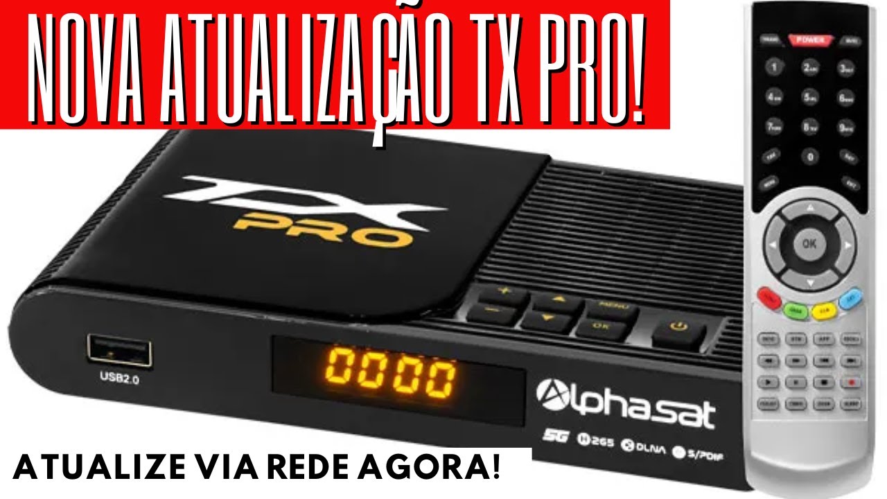 ⚙️ Atualize Seu Alphasat TX PRO Direto pela Rede – Versão Mais Recente!