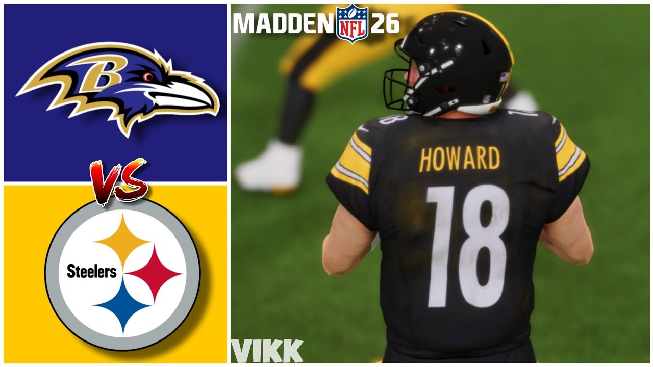 Ravens vs Steelers Simulation (Madden 26 Rosters)