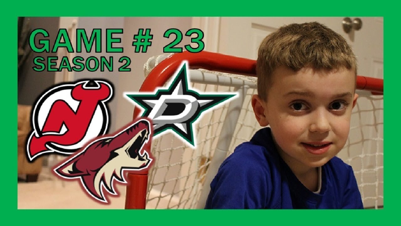 KNEE HOCKEY GAME # 23 - STARS / DEVILS / COYOTES - SEASON 2 - QUINNBOYSTV