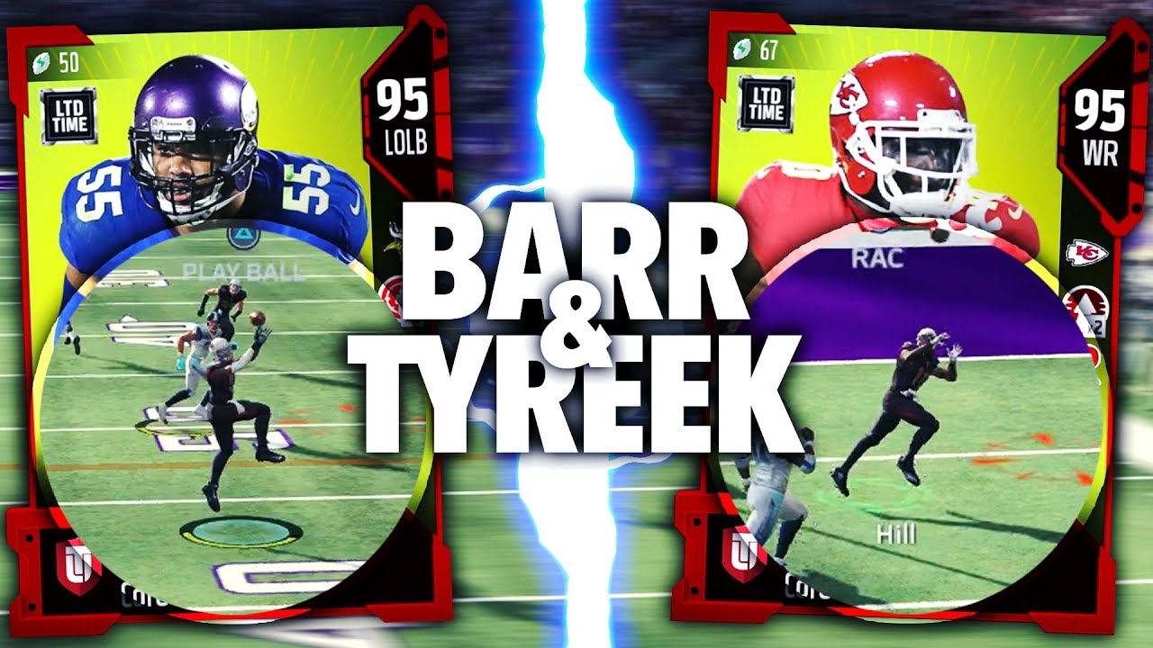 TYREEK HILL & ANTHONY BARR ARE INSANE! SO MANY TD'S! Madden 18 Ultimate Team
