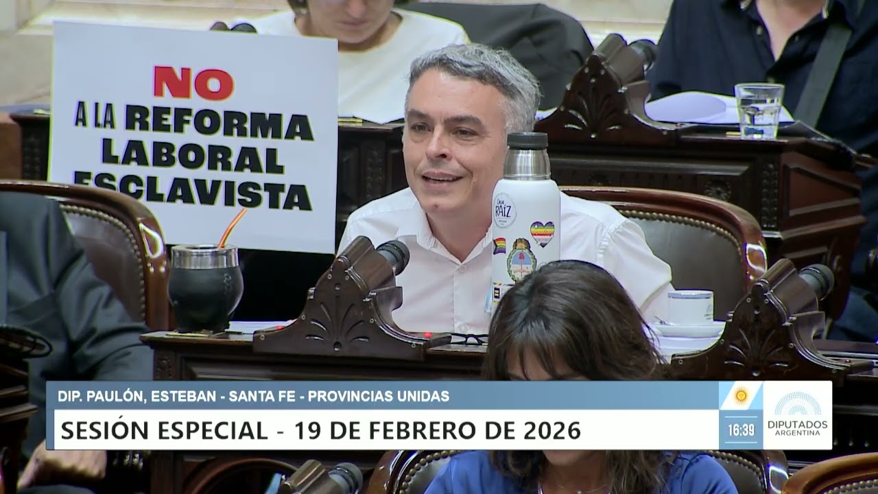Diputado Paulón, Esteban - PROV. UNIDAS - Sesión 19-02-2026 - PL