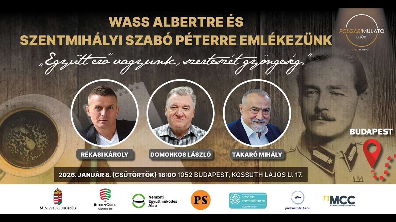 Irodalmi emlékest Wass Albert és Szentmihályi Szabó Péter tiszteletére