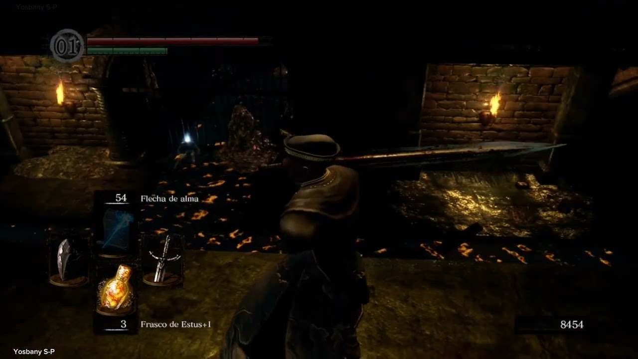 Llave de cámara cloacas Ubicación Brasa grande Escudo de araña Humanidad Dark Souls RemasterdXbox