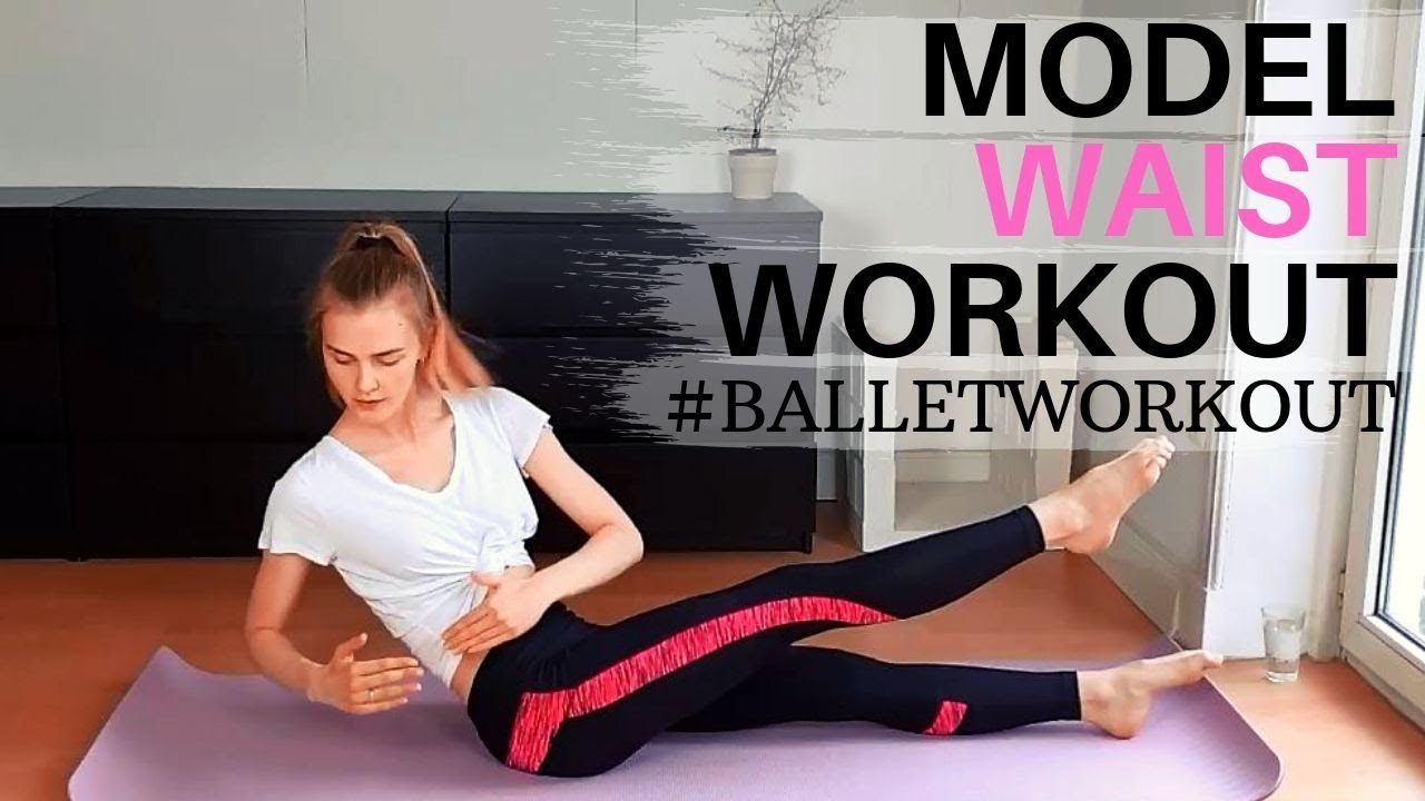 MODEL ABS WORKOUT BALLET inspired - Model waist with BARRE - LONG LEAN MUSCLES