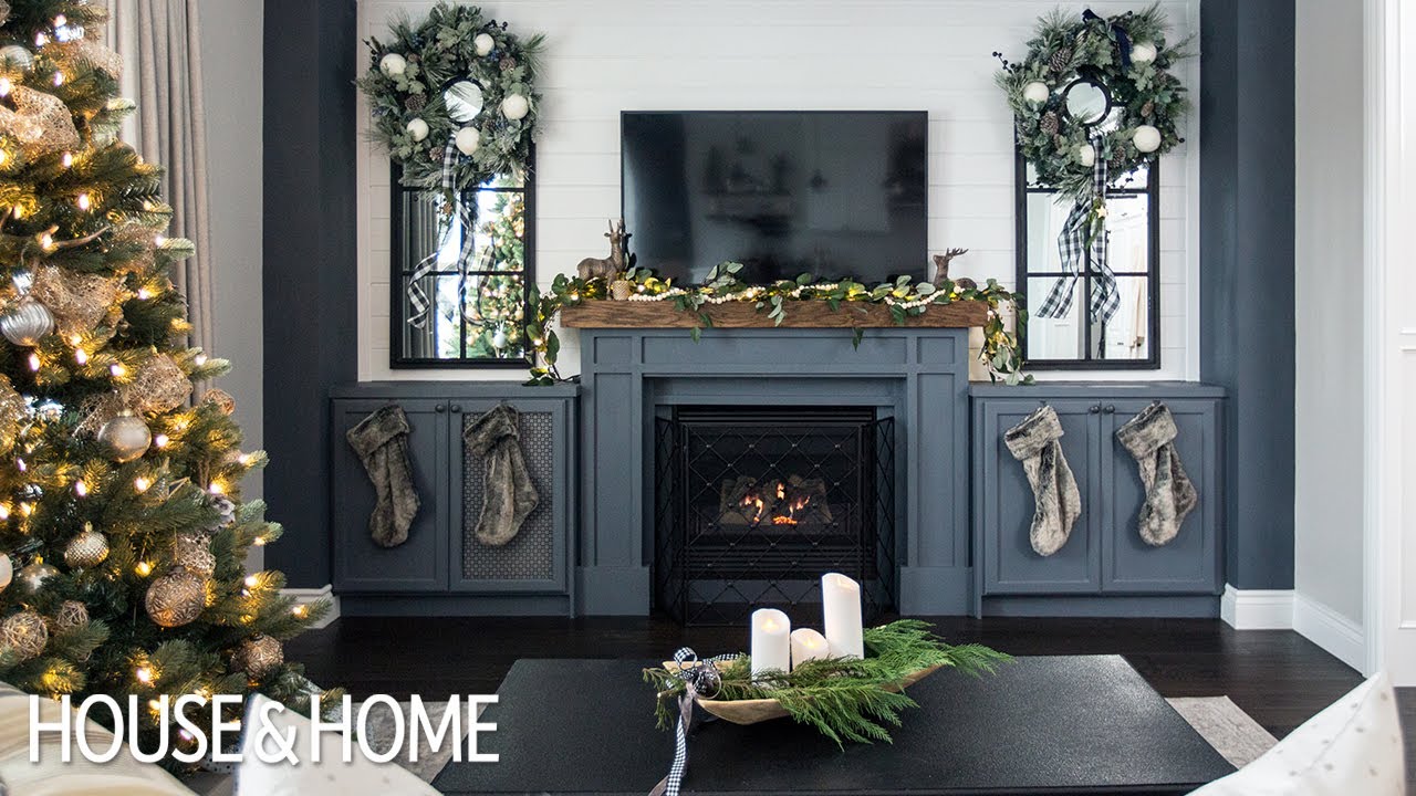 A Beautiful Family Home Decorated For Christmas