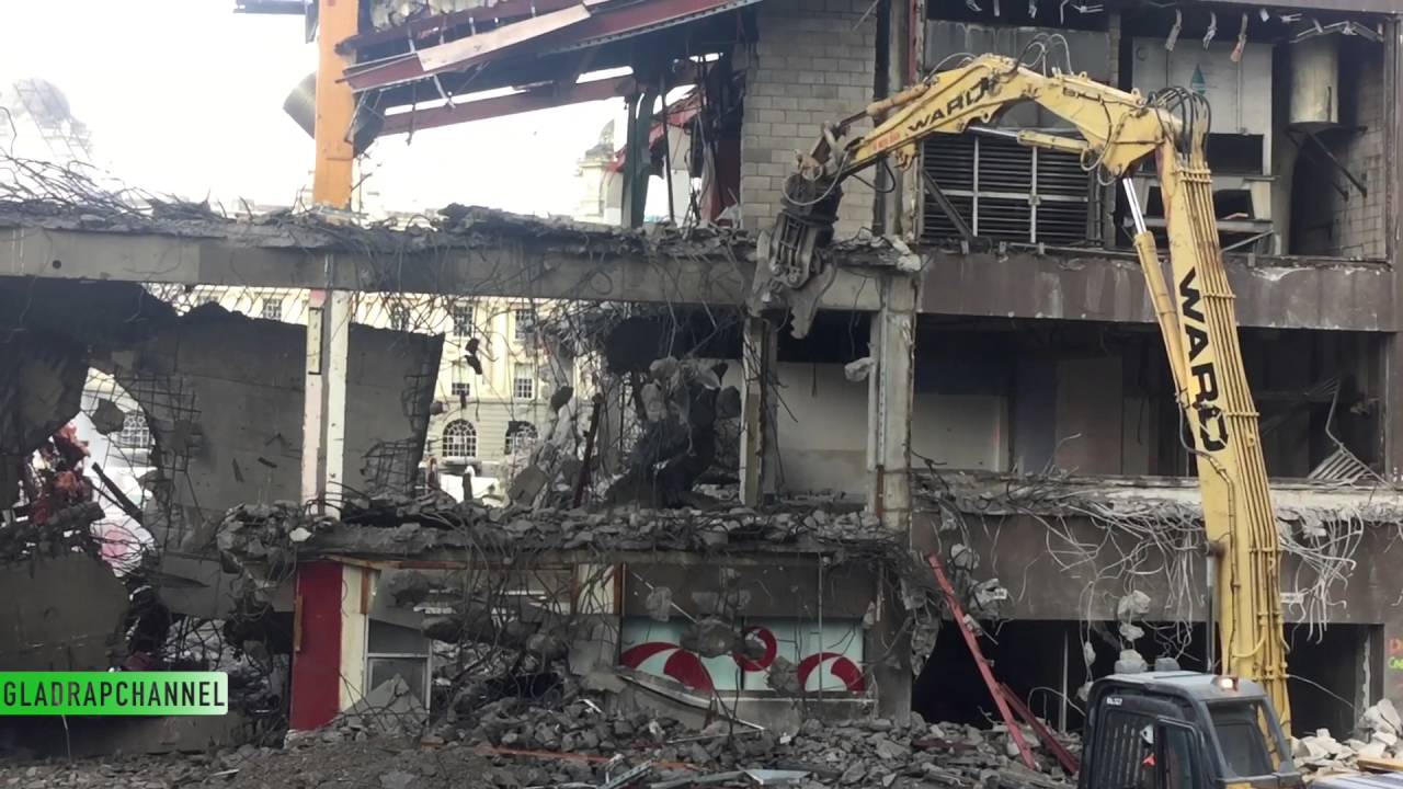 Update #4 Tear the roof off - Demolition of Downtown Shopping Centre, Auckland