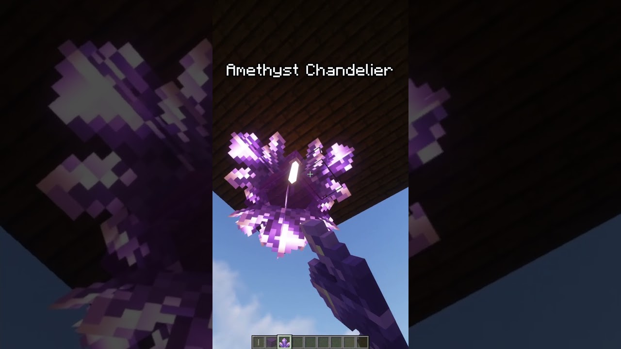 Minecraft: How To Build an Amethyst Chandelier