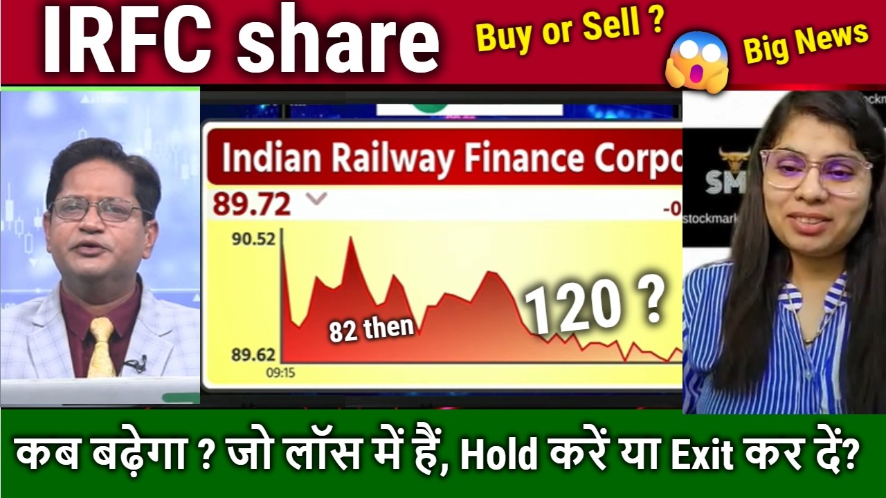 IRFC share latest news,IRFC fall Reason !,RVNL,IRFC OFS News/target 2026/railway stocks Analysis