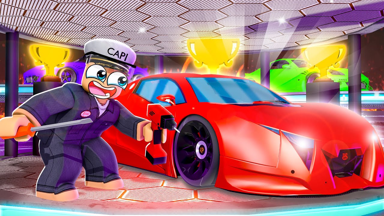 Building and Racing SUPER CARS in ROBLOX