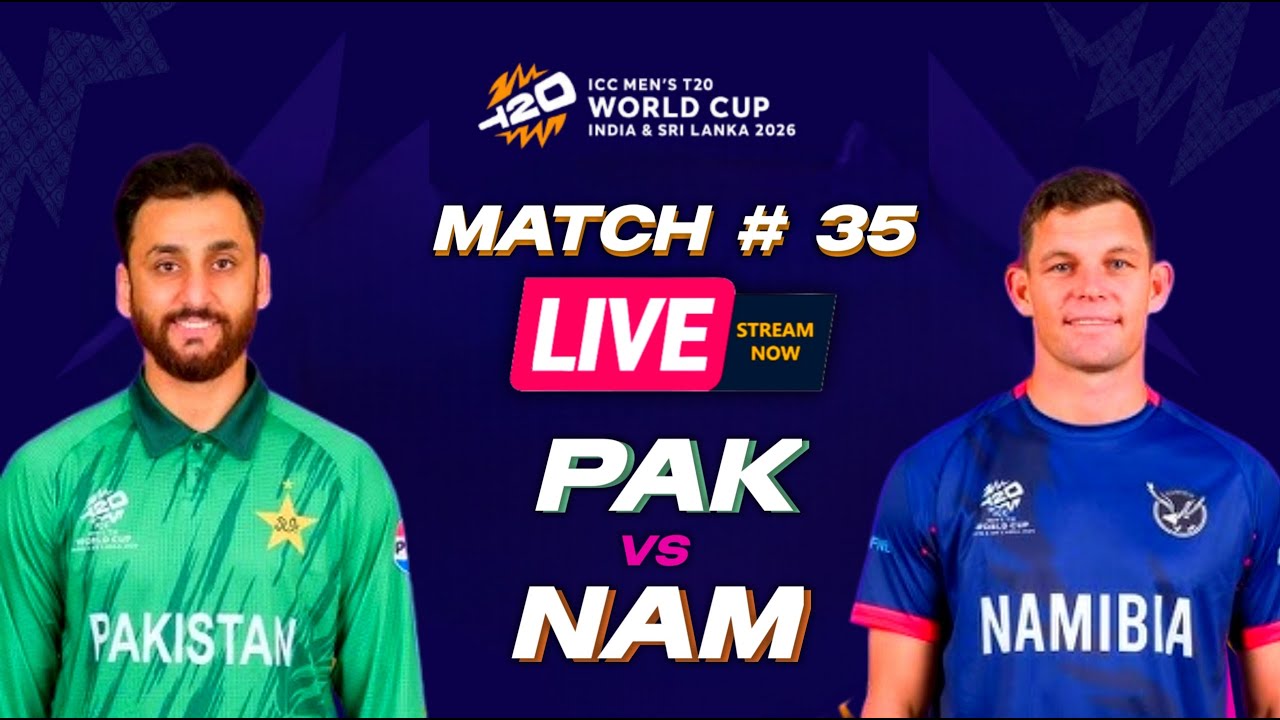 🔴 LIVE: PAK vs NAM | Pakistan vs Namibia Live Match Today | T20 World Cup 2026
