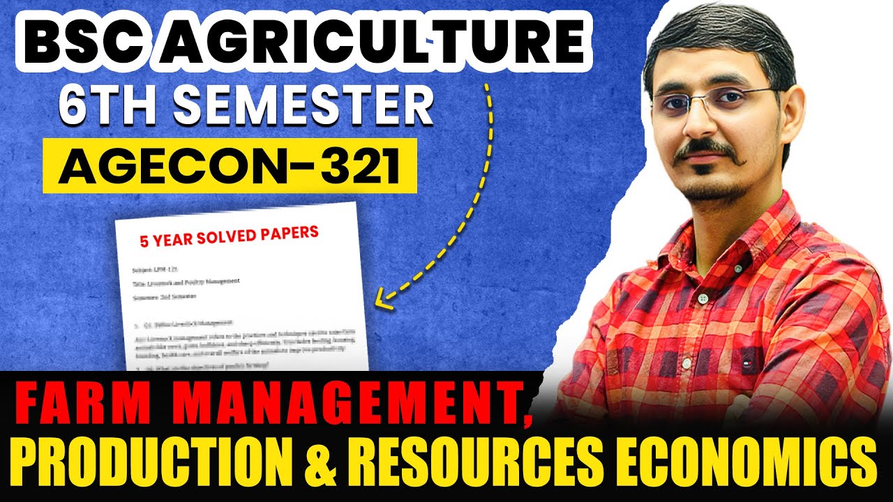 FARM MANAGEMENT,  & PRODUCTION OLD PAPER SOLUTION    #AGECON -321