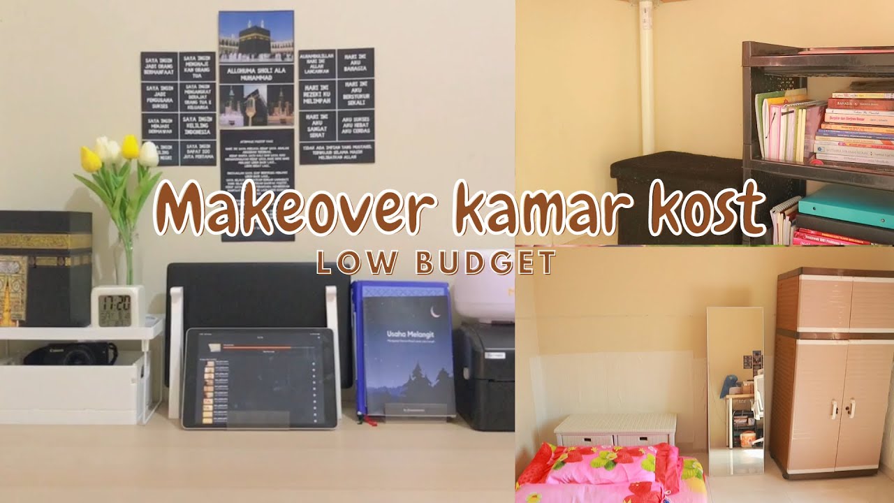 MAKEOVER KAMAR KOST (3x3) LOW BUDGET | EXTREME MAKEOVER KAMAR KOST VIBES MUSLIM