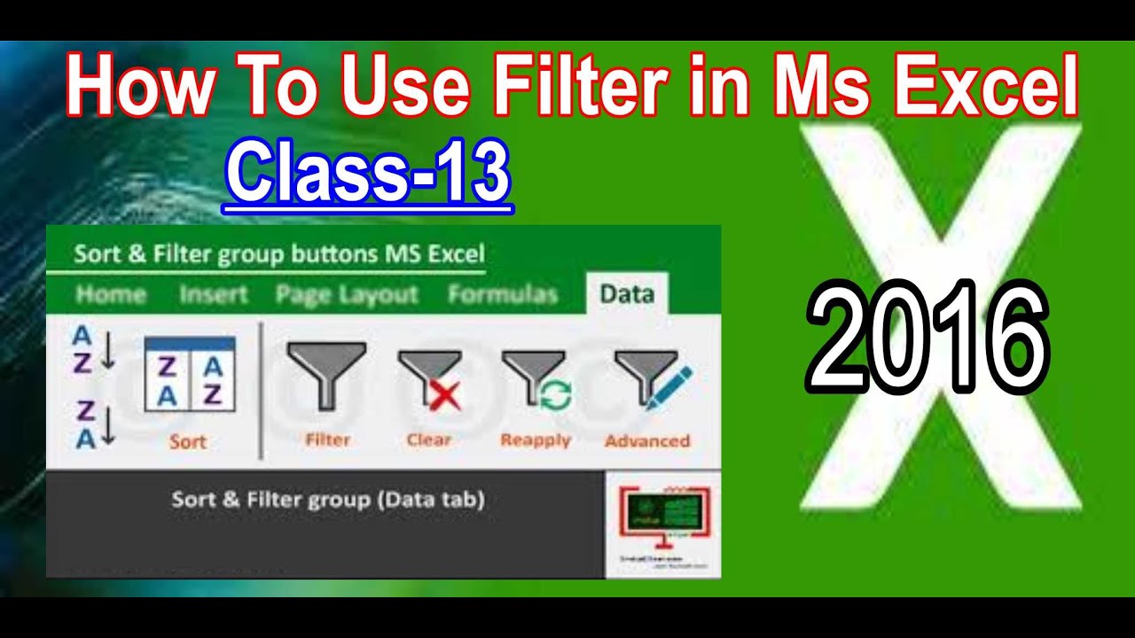 how to use filter in ms excel | Filter in ms excel |