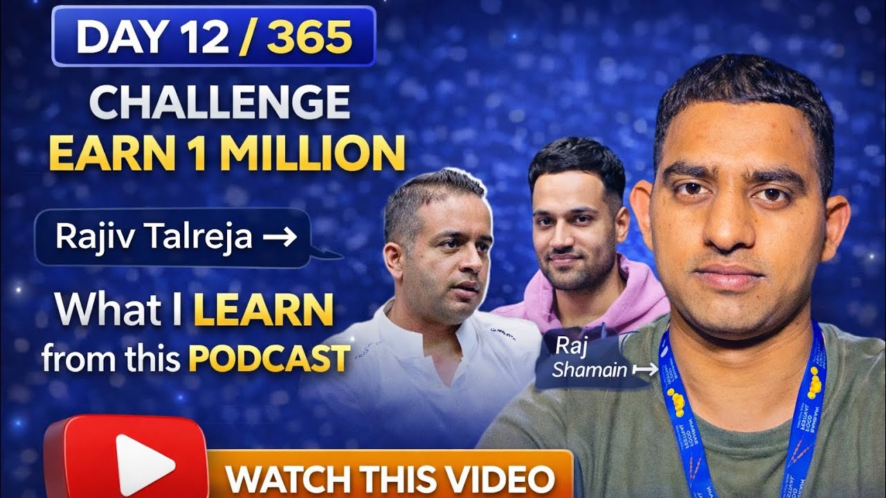 What I have learned from this podcast | Watch this video | Challenge | Earn 1 Million | Tajib 