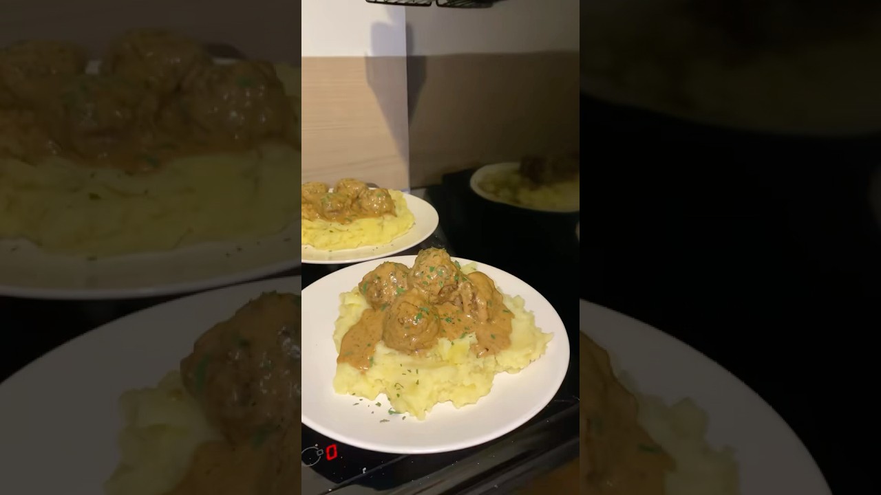 Recette boulettes sauce au poivre avec purée maison 🥘