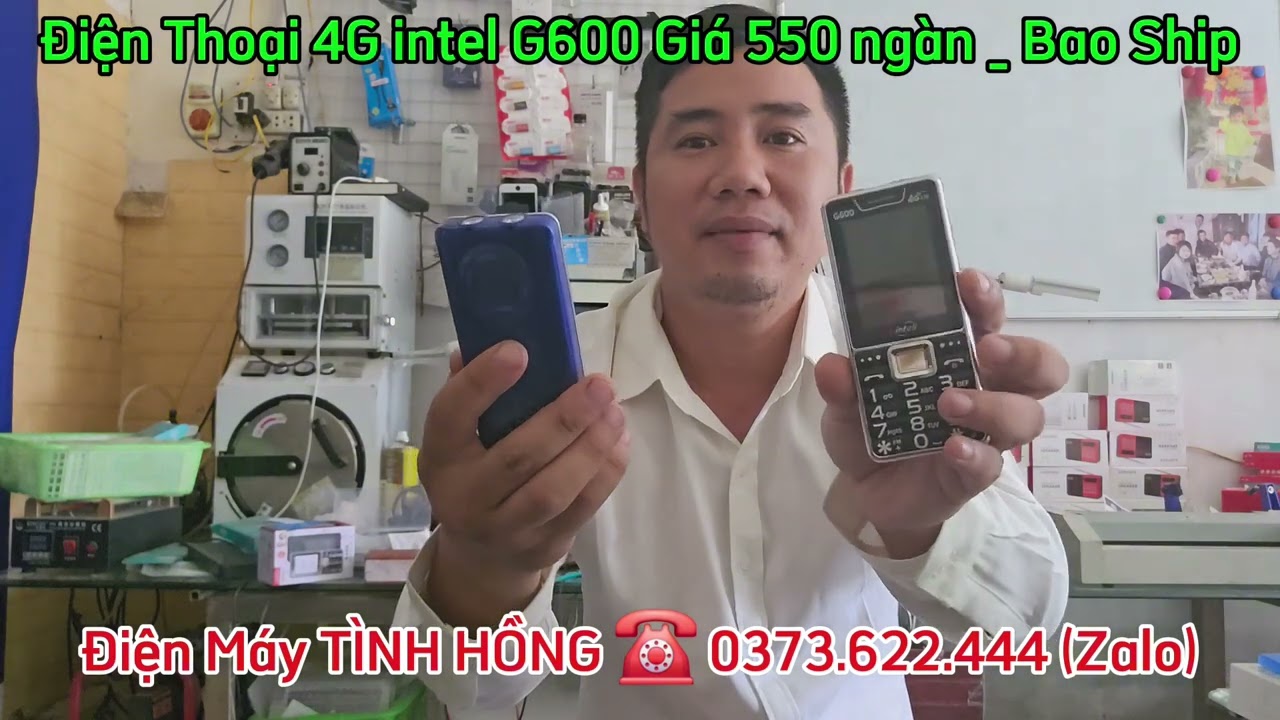 Điện thoại 4G inteli G600 có lịch âm dương , màn hình lớn, giá 550 ngàn bao Ship bảo hành 1 năm