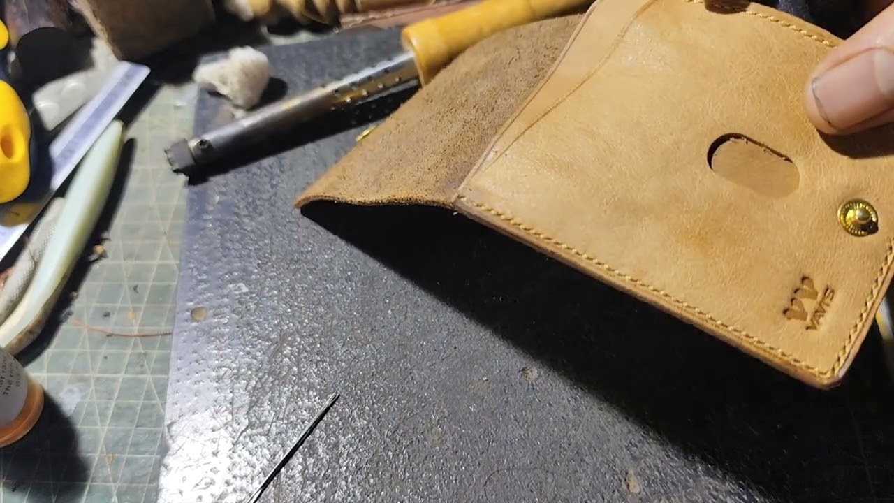 Làm Bóp Da thủ công, leather handmade