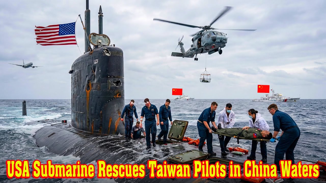 USA Submarine Rescues Taiwan Pilots in China Waters