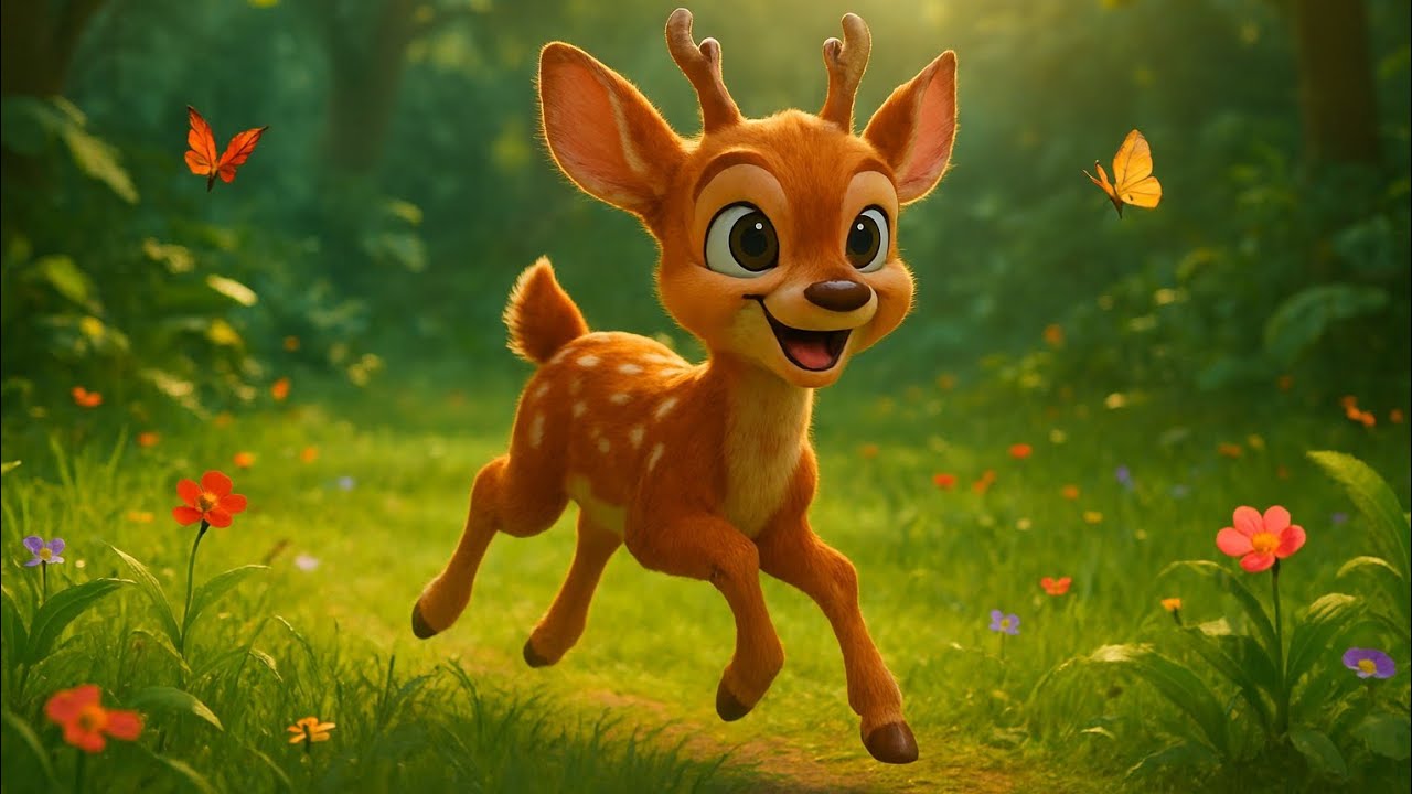 Nanhe Hiran Ki Daud 🦌 | Cute Jungle Story for Kids | 3D Animated Cartoon | Moral Story