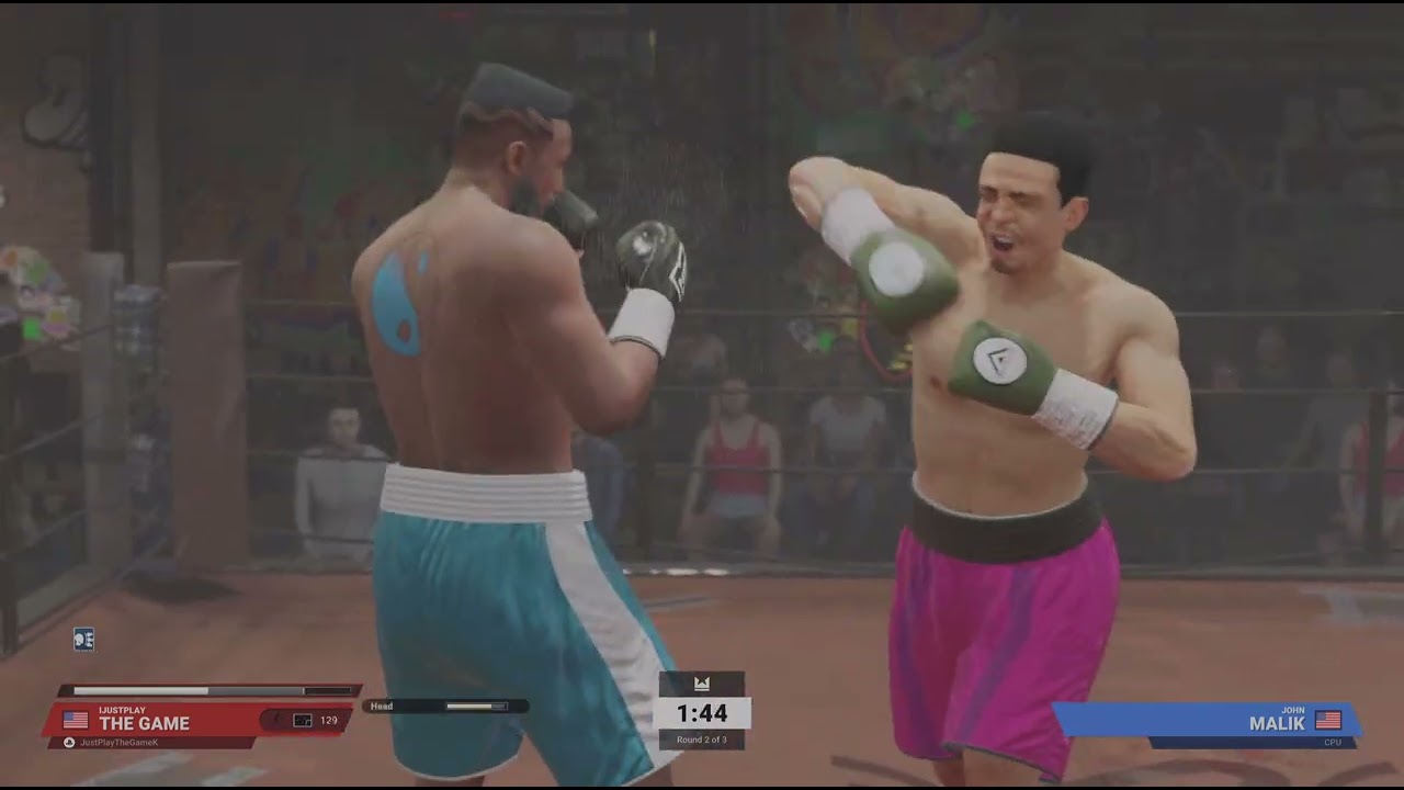 My first match trying to obtain the Road To Undisputed trophy in Undisputed