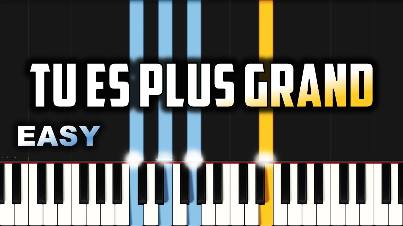 Nadege Mbuma - Tu Es Plus Grand | EASY PIANO TUTORIAL BY Extreme Midi