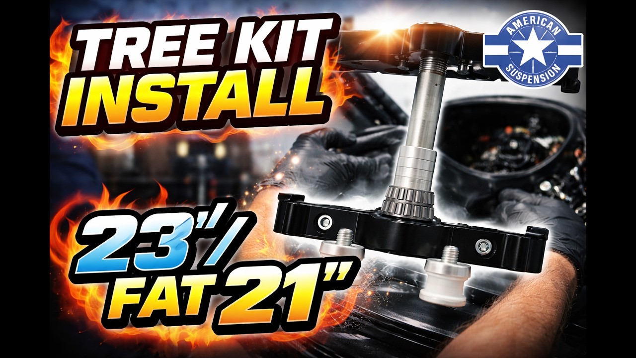 How to Install a 21” / 23” / FAT 21 on Harley Touring (1999–2027) | TK23 Raked Tree Kit Install