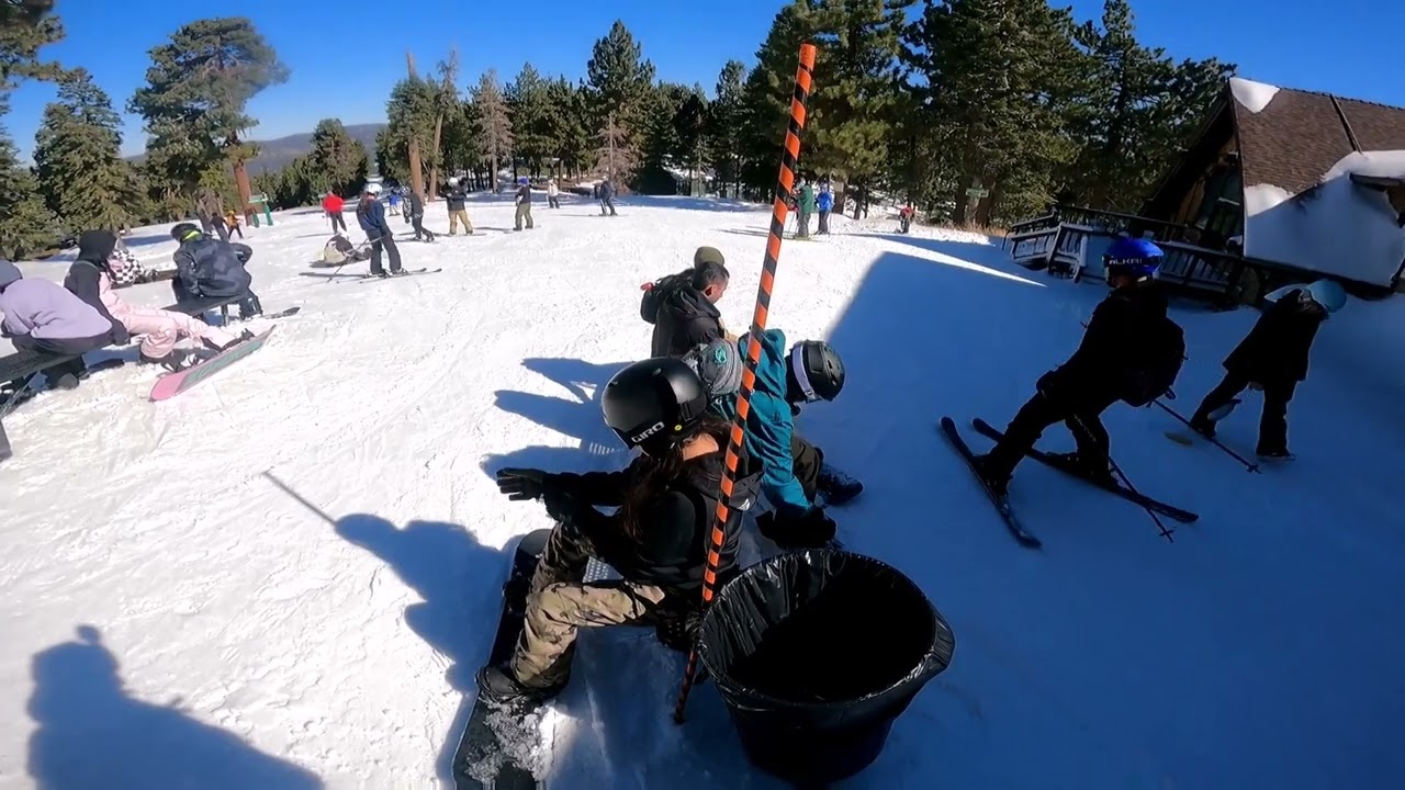 1st person view, Upper Summit Run to Lower Miracle Mile, Snow Summit, Big Bear CA