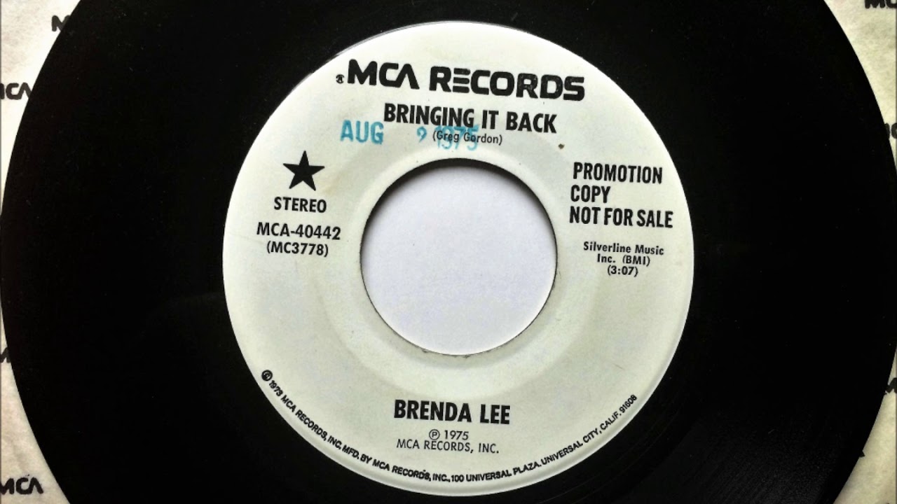 Bringing It Back , Brenda Lee , 1975