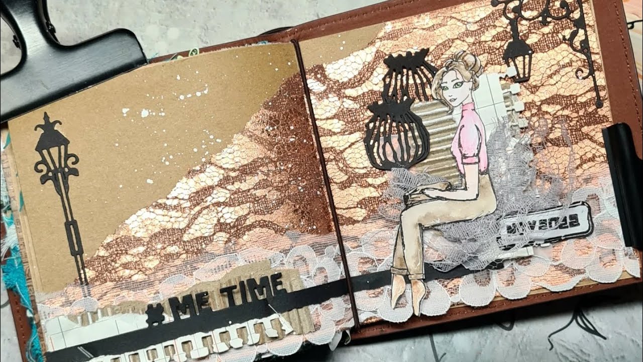 Journal with me with ArtJournal Specials,  Elizabeth Craft Designs