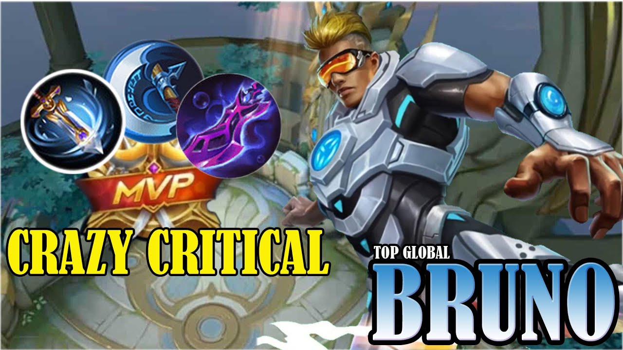 BRUNO CRITICAL DAMAGE (ONE HIT BUILD) | BRUNO BEST BUILD 2022 - INPLAY MOBILE LEGENDS MLBB