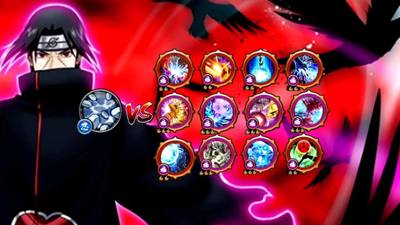 OVERPOWER!! Itachi Akatsuki Dark Dream VS EX Ultimate Jutsus - Naruto x Boruto Ninja Voltage