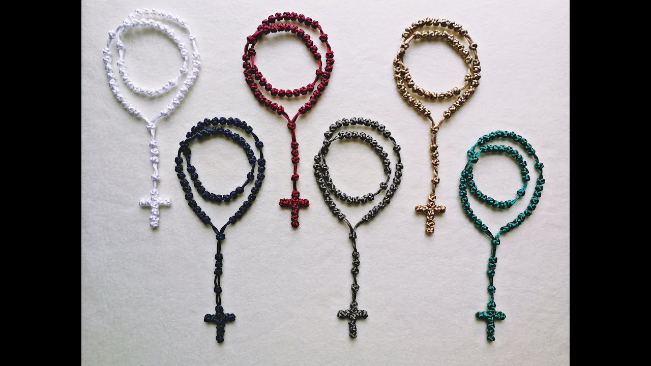 Różaniec Ze Sznurka Satynowego / Rosary Made Of Satin String