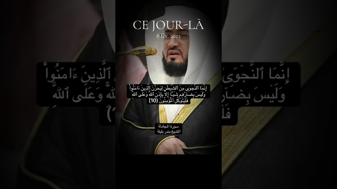 سورة المجادلة الشيخ بندر بليلة 