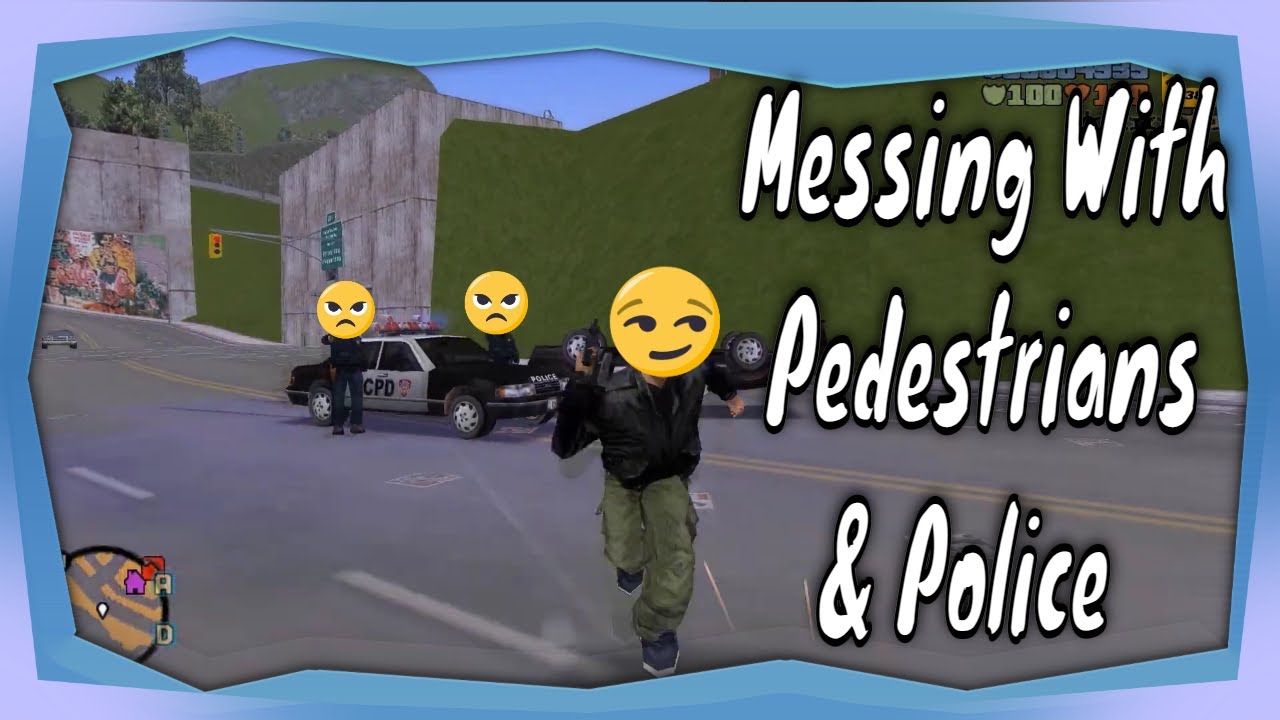 Grand Theft Auto: 3 - Messing With Pedestrians & Police  #2