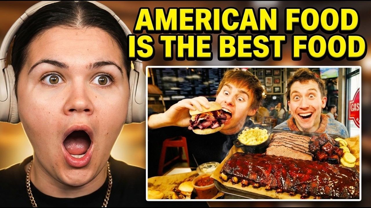 Brit Reacts to Two Brits try Kansas City BBQ!