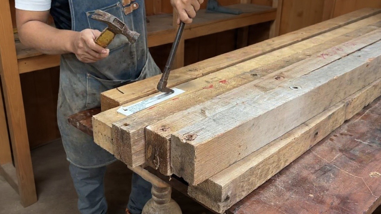 I Recycled Old Pallet Wood... And The Result Is Incredible! // The Perfect Wood Recycling Project