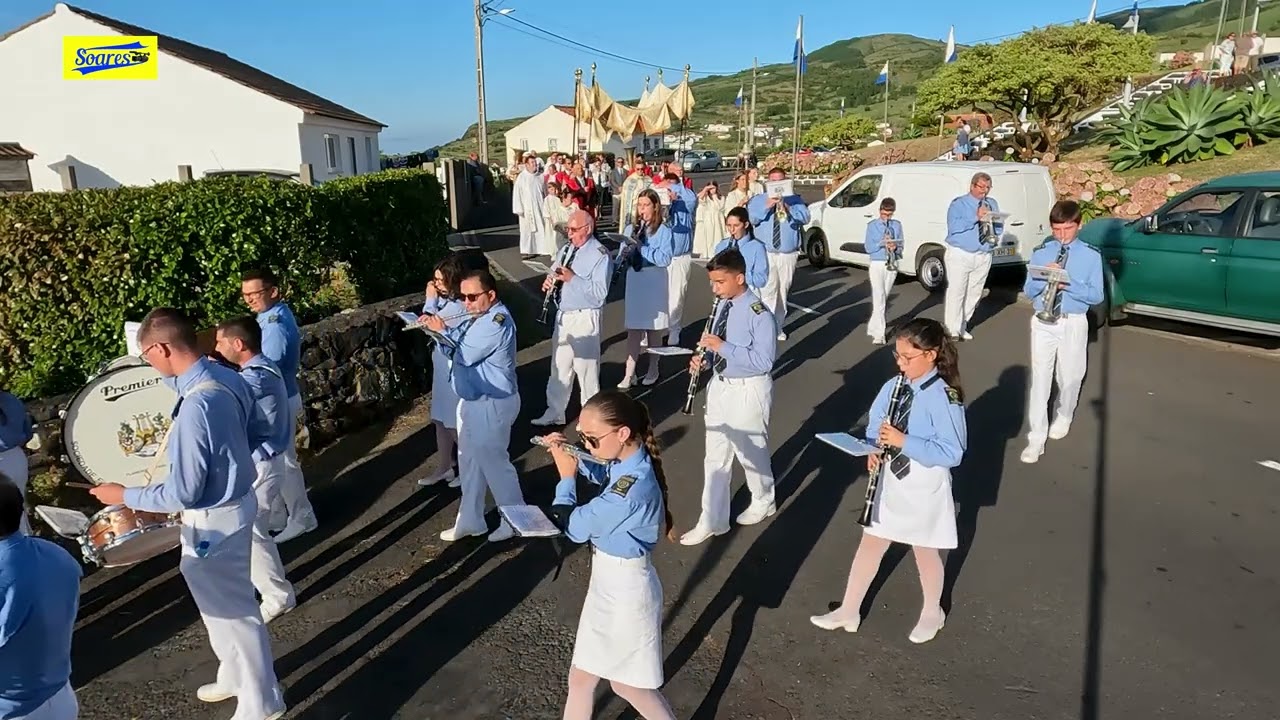 Procissão de Nossa Senhora das Dores 2024, freguesia da Praia do Norte, ilha do Faial, Açores