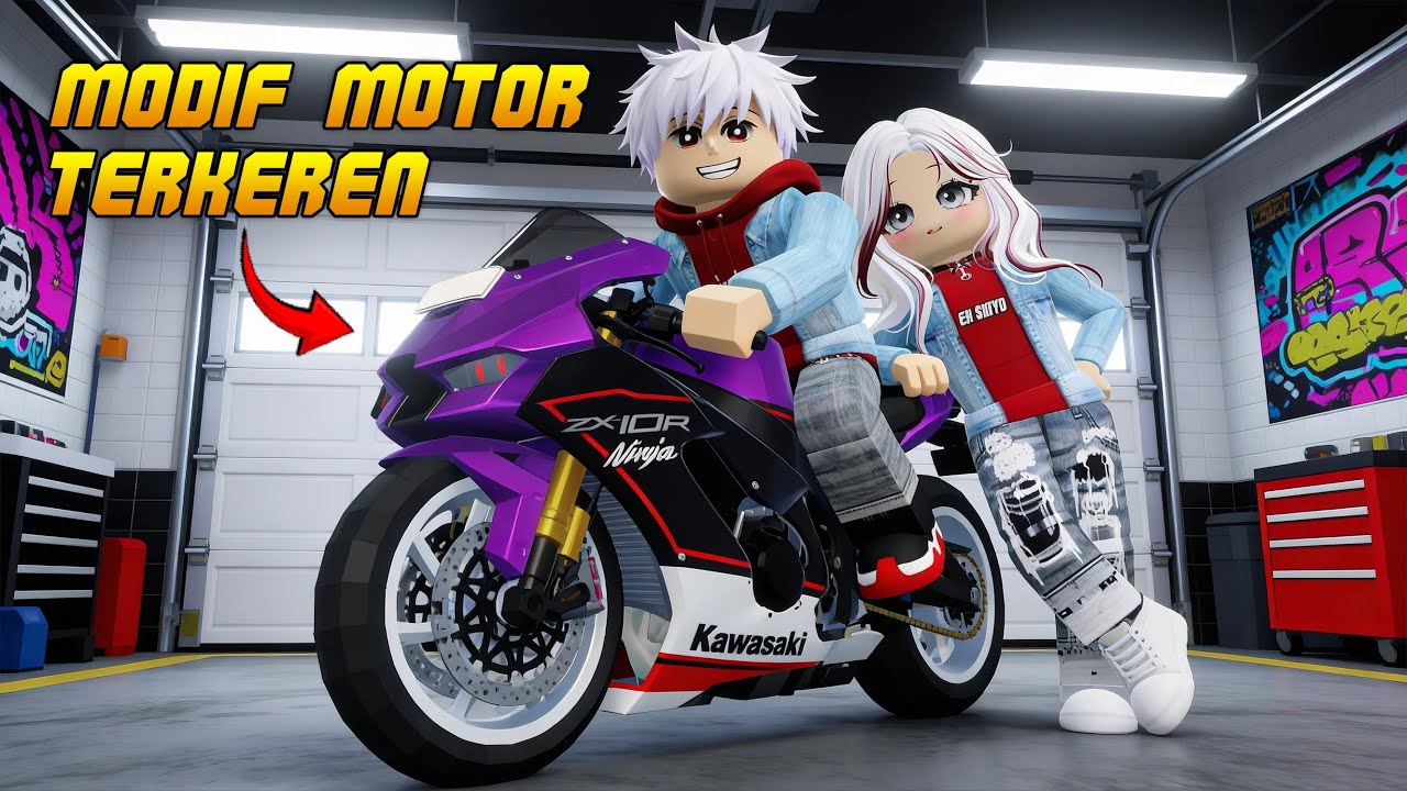 BELI MOTOR NINJA ZX10R LANGSUNG MODIFIKASI KEREN BANGET !! REVIEW RDID UPDATE - Roblox Indonesia