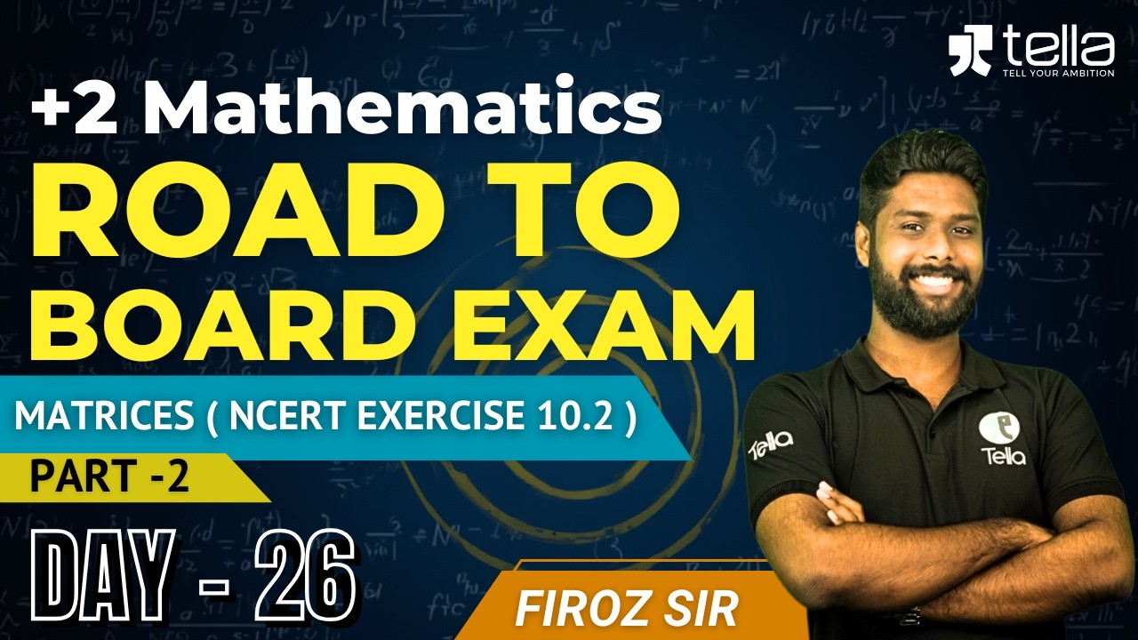 DAY 26 || VECTOR ALGEBRA  || NCERTExercise 10.2 || Part 2 || +2 Maths || ROADTO BOARDEXAM