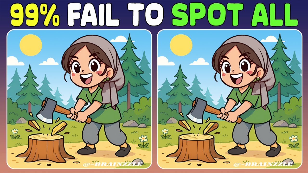 Find 3 Differences in 90 seconds : Train Your Memory Fast!