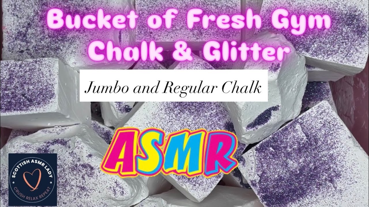 Mass Gym Chalk Crush with Glitter • ASMR